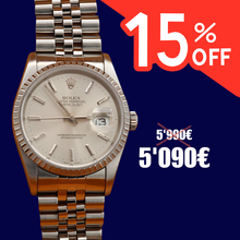 Cargar imagen en el visor de la galería, ON SALE: Rolex Datejust 36 ref. 16220 Silver Dial - Jubilee Bracelet
