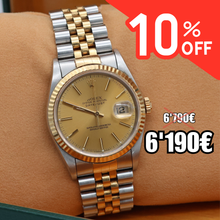 Carica l'immagine nel visualizzatore di Gallery, ON SALE: Rolex Datejust 36 ref. 16233 Champagne dial (V3) - Jubilee Bracelet - Full Set
