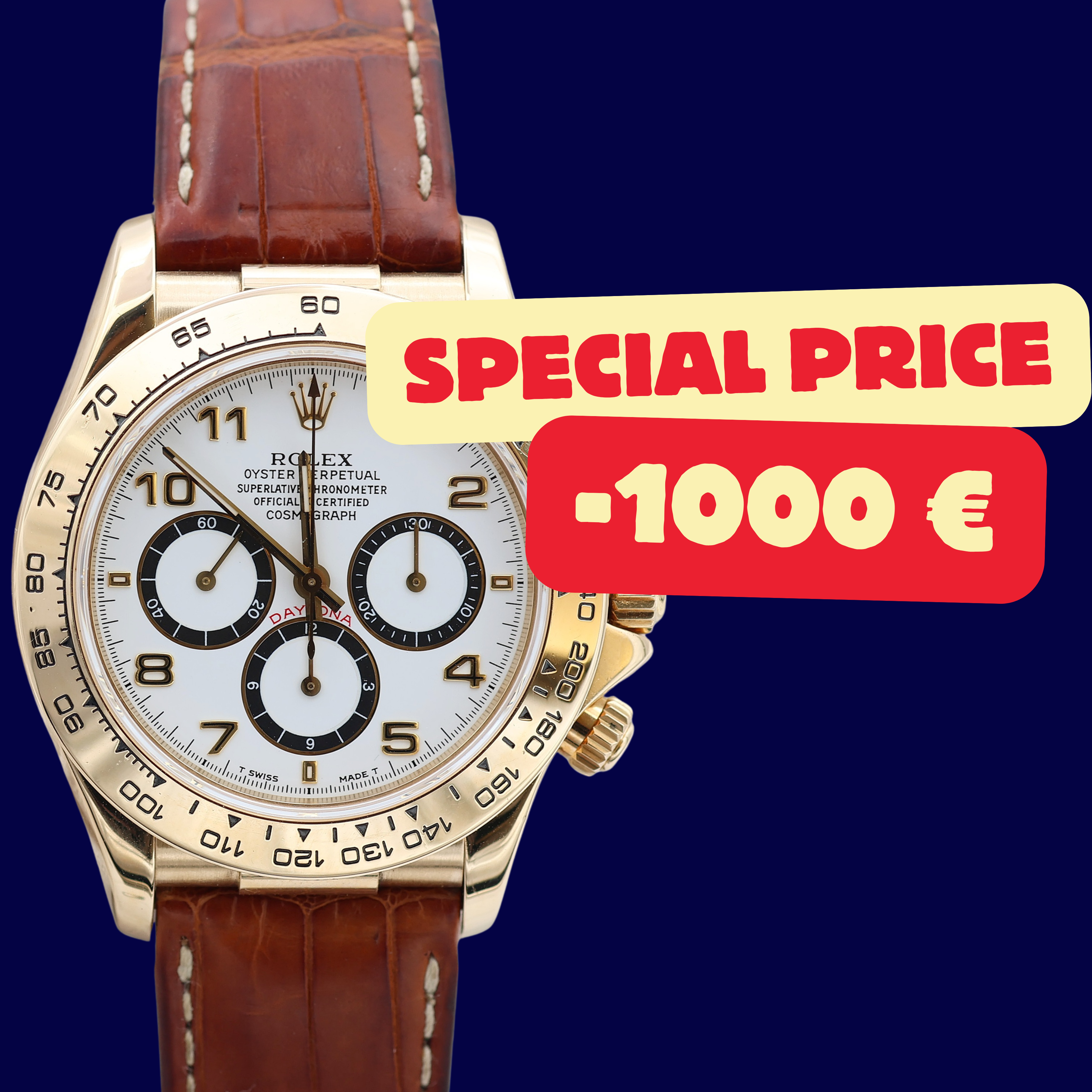 ON SALE: Rolex Daytona ref. 16518 - White Arab Dial