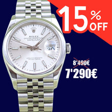 Charger l'image dans la galerie, ON SALE: Rolex Datejust 36 126200 Silver Dial Jubilee bracelet
