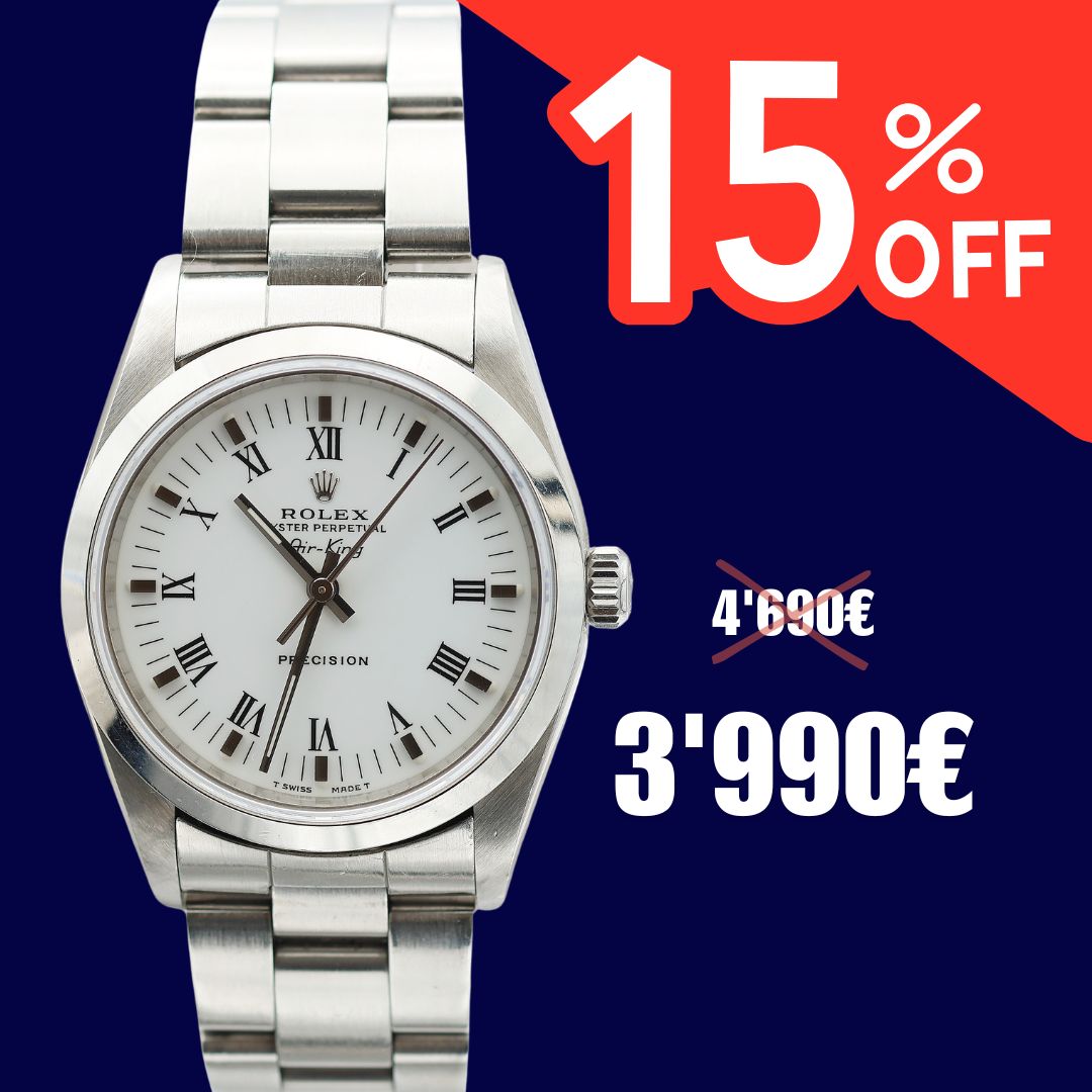 ON SALE: Rolex Air-King ref. 14000 - White Roman Dial