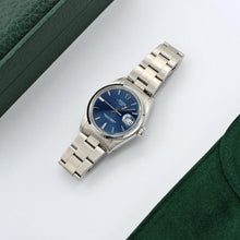 Load image into Gallery viewer, Rolex Oyster Perpetual Date ref. 1500 - Blue dial (III) - Steel bracelet
