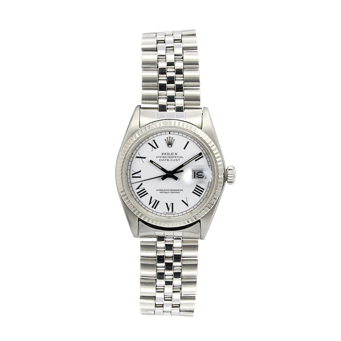 Rolex Datejust ref. 1601 - White Gold Bezel - White Buckley dial
