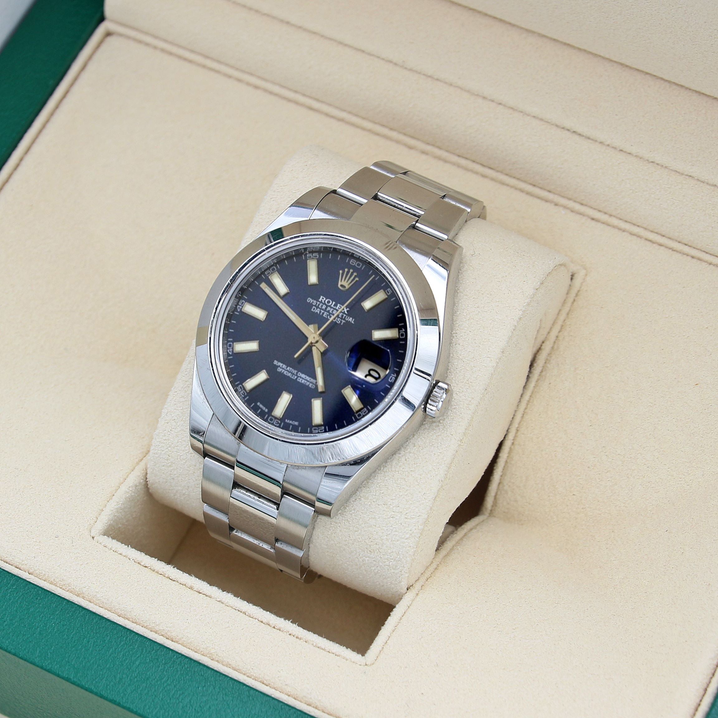 Udvalg initial sweater Buy Watch Rolex Datejust ref. 116300 Oyster bracelet Blue Dial – Debonar  Watches Sp. z o.o