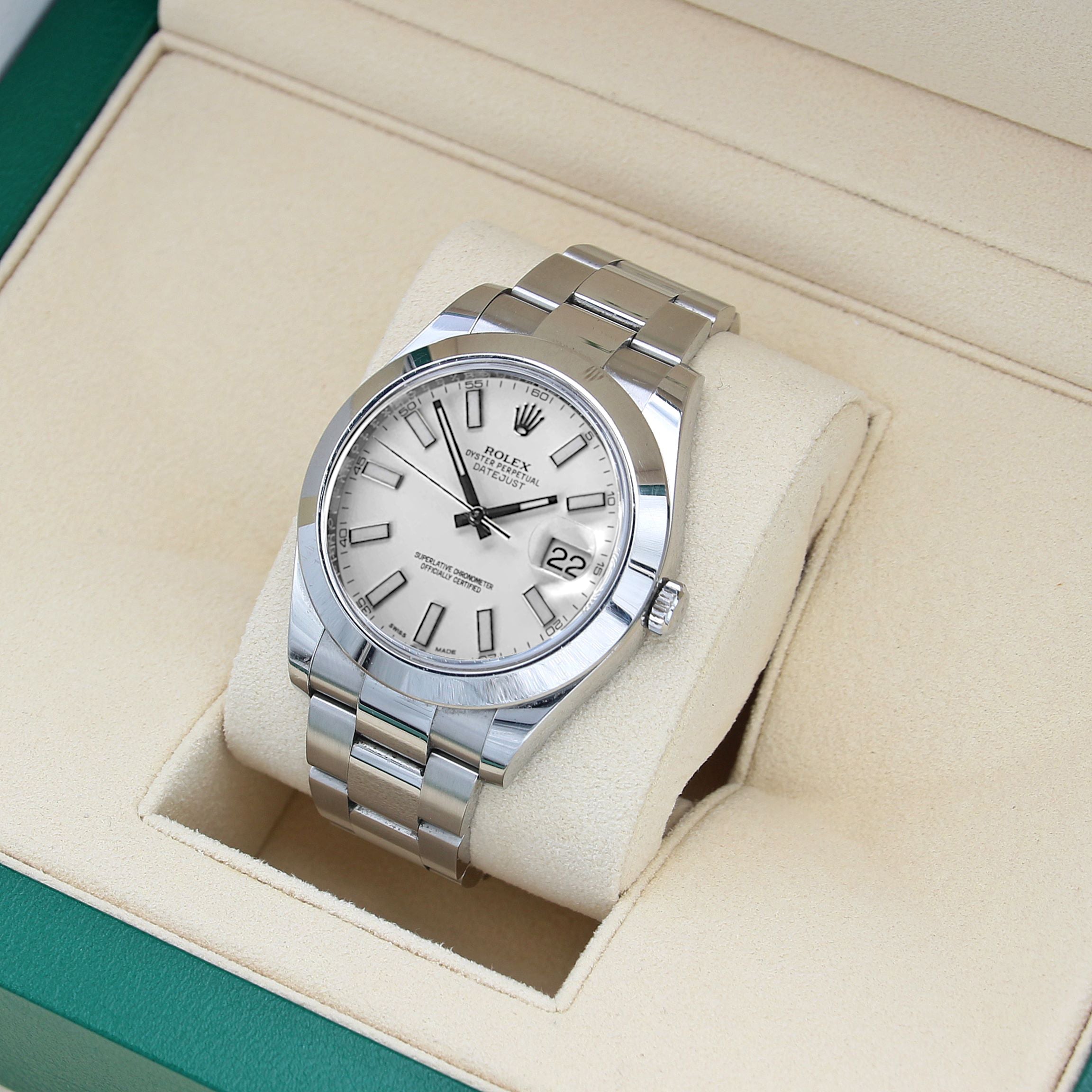 Buy Watch Rolex Datejust 116300 Oyster bracelet White Dial