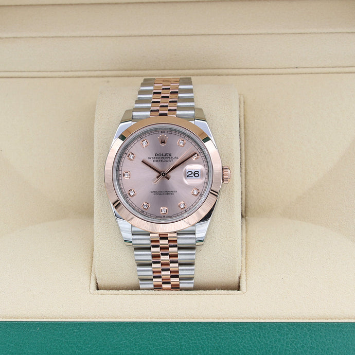 Rolex Datejust ref. 126301 Sundust Diamonds Dial Jubilee bracelet - Full Set
