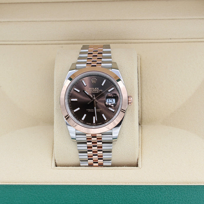 Rolex Datejust ref. 126301 Chocolate Dial Jubilee bracelet - Full Set