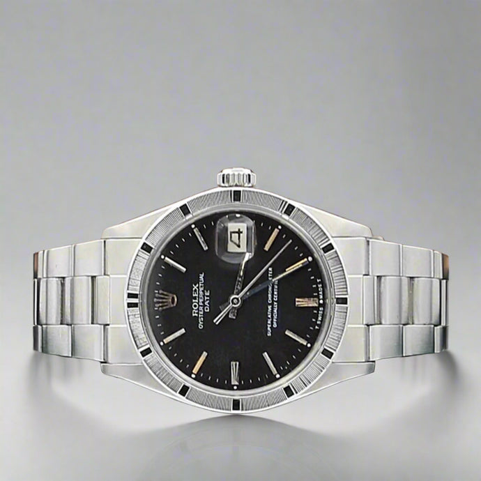 Rolex Oyster Perpetual Date ref. 1501 34mm - Black Dial (II) - Oyster bracelet