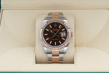 Charger l&#39;image dans la galerie, Rolex Datejust ref. 126331 Chocolate dial Rose Gold / Steel - Oyster bracelet
