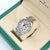 Rolex Datejust II ref. 116334 Silber/blaues Oyster-Armband mit arabischem Zifferblatt – komplettes Set
