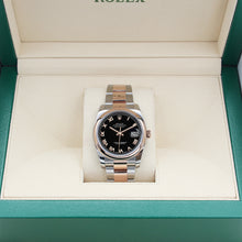 Load image into Gallery viewer, Rolex Datejust ref. 116201 Black Roman Dial Oyster bracelet - Full Set
