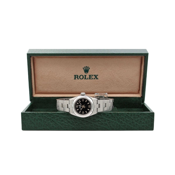 Buy Online Watch Rolex Oyster Perpetual lady 67180 Black 3-6-9 