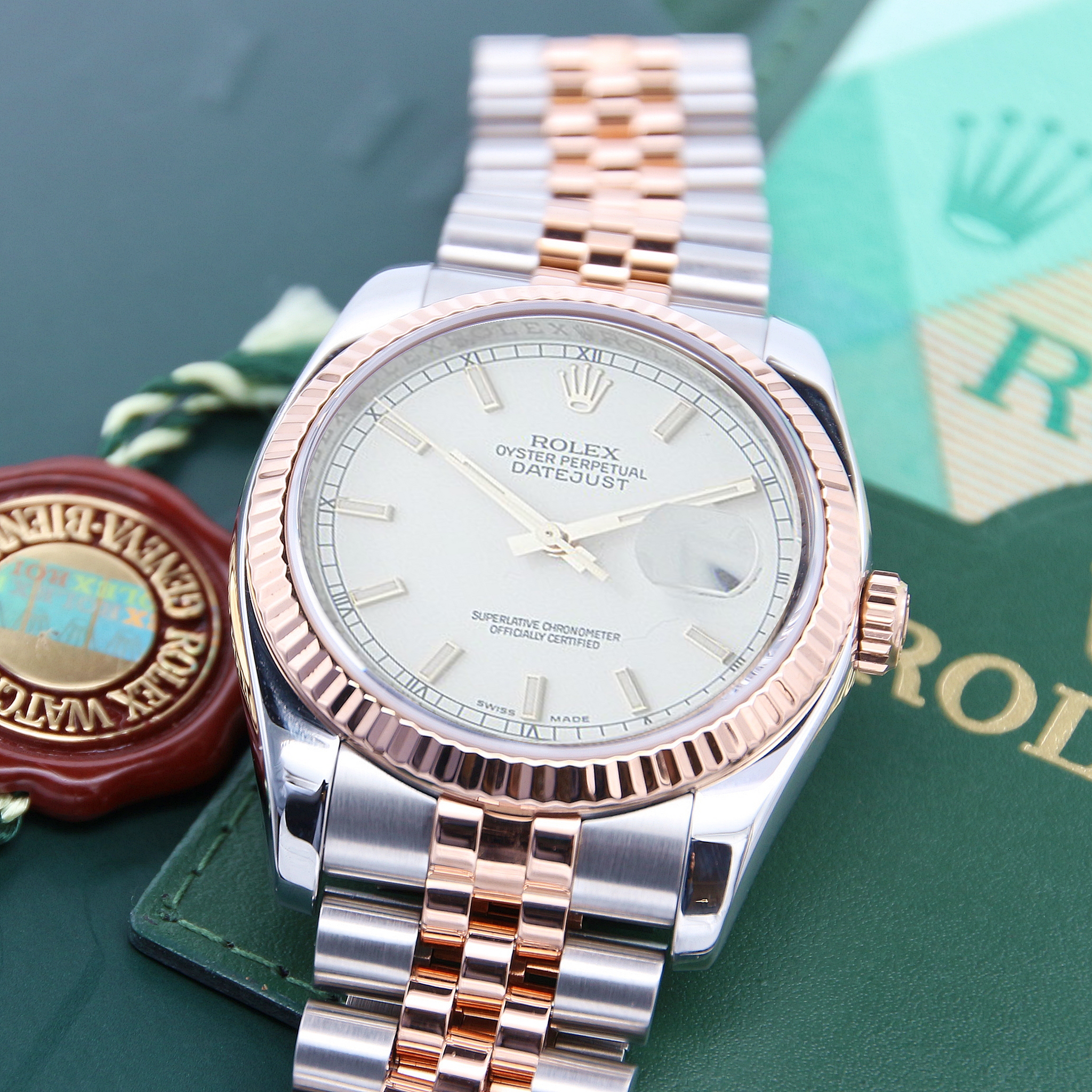 Rolex datejust hot sale jubilee rose gold