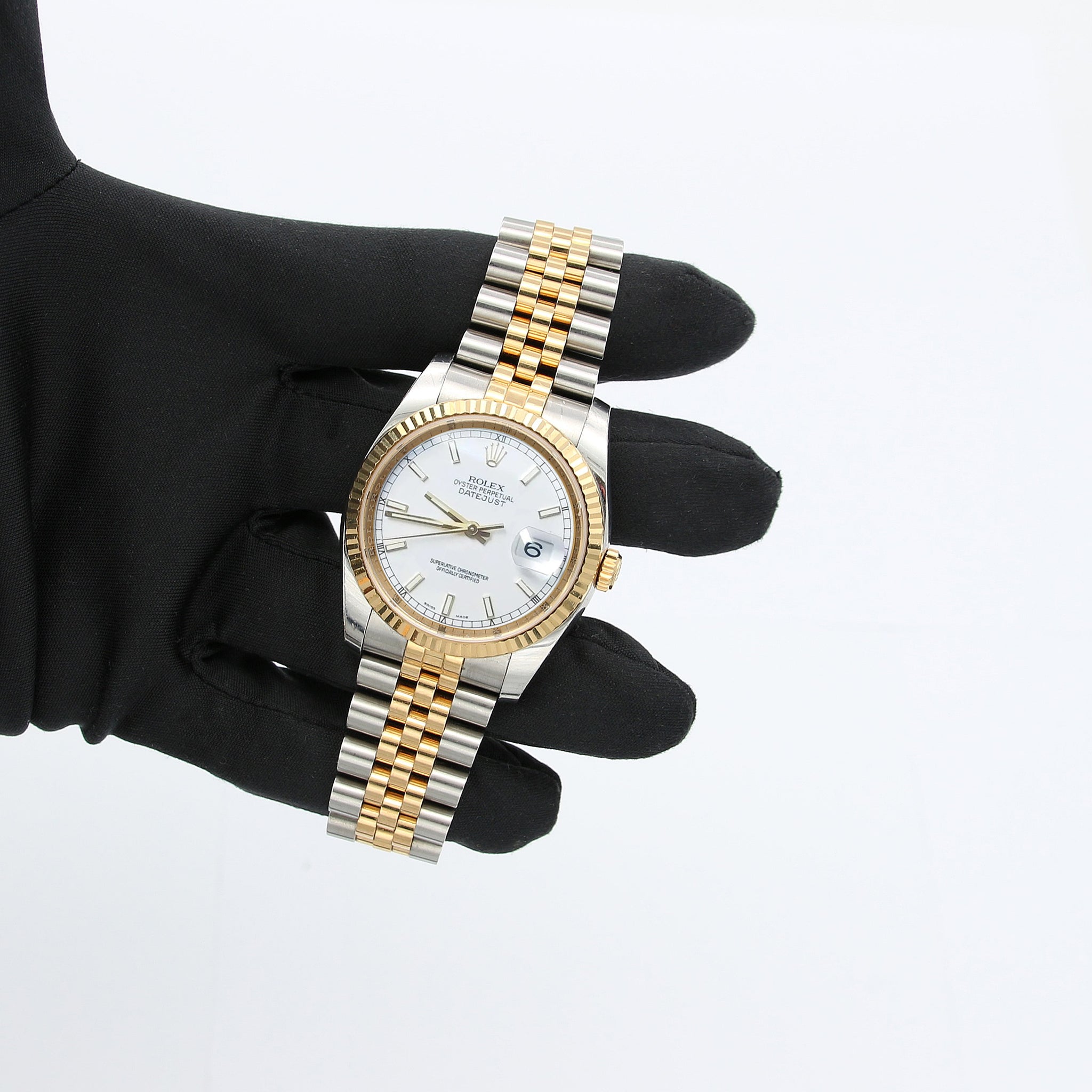 Buy Watch Rolex Datejust ref. 116233 White Dial - Full Set