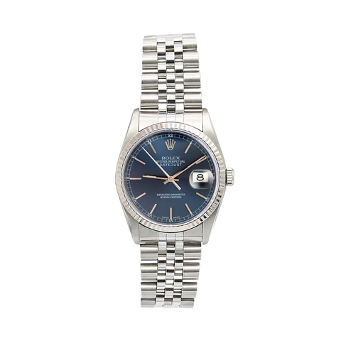 Rolex Datejust 36 ref. 16234 Blue Soleil Circle Hours Dial Full Set Debonar Watches Sp. z o.o