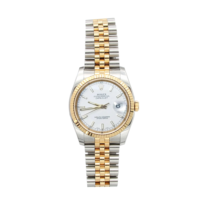 Rolex Datejust ref. 116233 White Dial - Jubilee Bracelet - Full Set