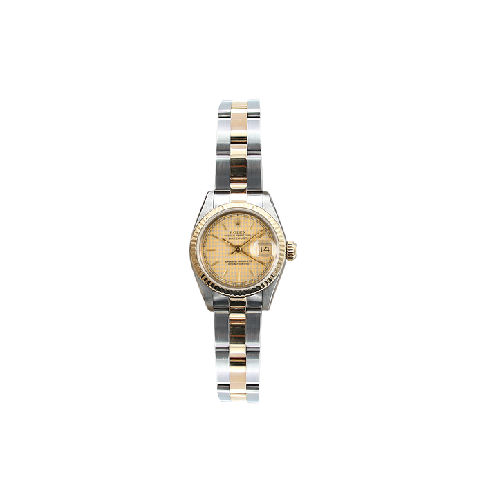 Rolex Datejust Lady ref. 69173 Steel/Gold - Houndstooth Dial - Oyster Bracelet