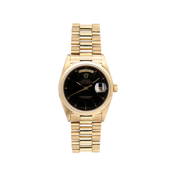 iii様 オーダー受付 Buy Online Watch Rolex Day-Date 18038 Black dial 