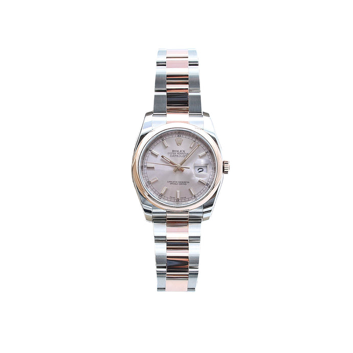 Rolex Datejust Ref. 116201 Sundust Dial Auster Armband - Volles Set