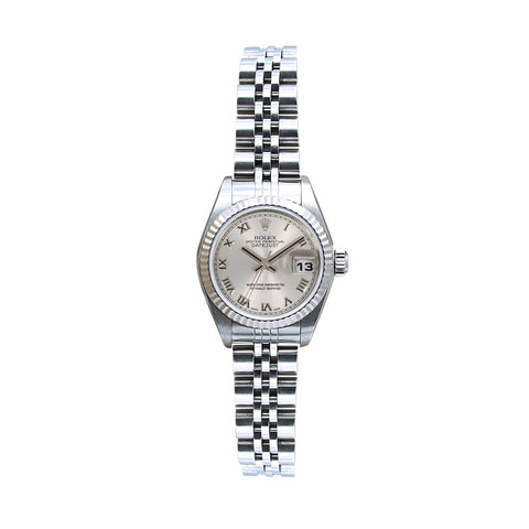 Rolex Lady-Datejust ref. 69174 – Silbernes römisches Zifferblatt 