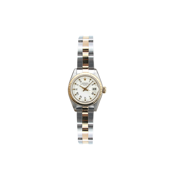 Rolex Datejust Lady ref. 69173 Steel/Gold - White Small Roman Indexes Dial - Oyster Bracelet
