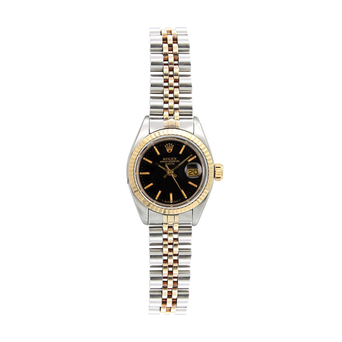 Rolex Lady Datejust ref. 6917 Steel and Gold Black Matte with