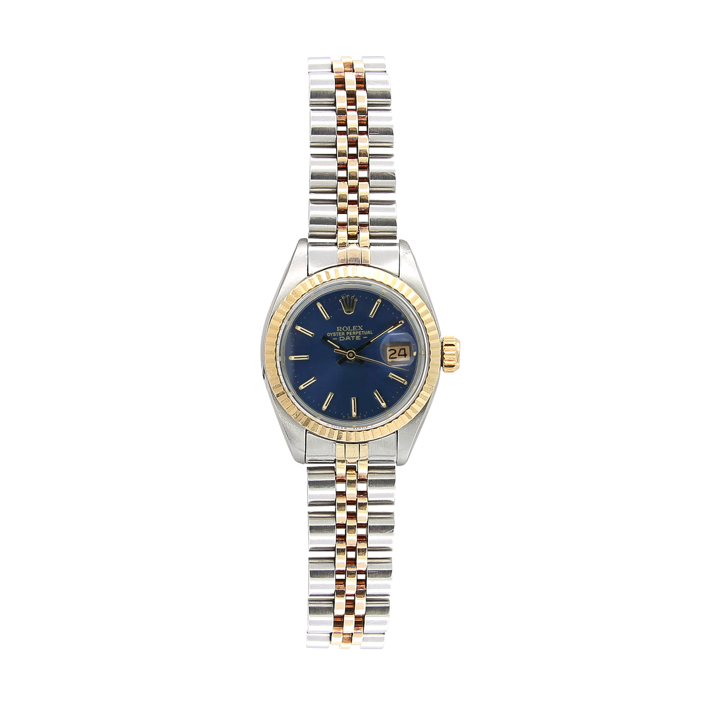 Rolex Lady-Datejust ref. 6917 - Steel and Gold - Blue Soleil Dial - Jubilee Bracelet