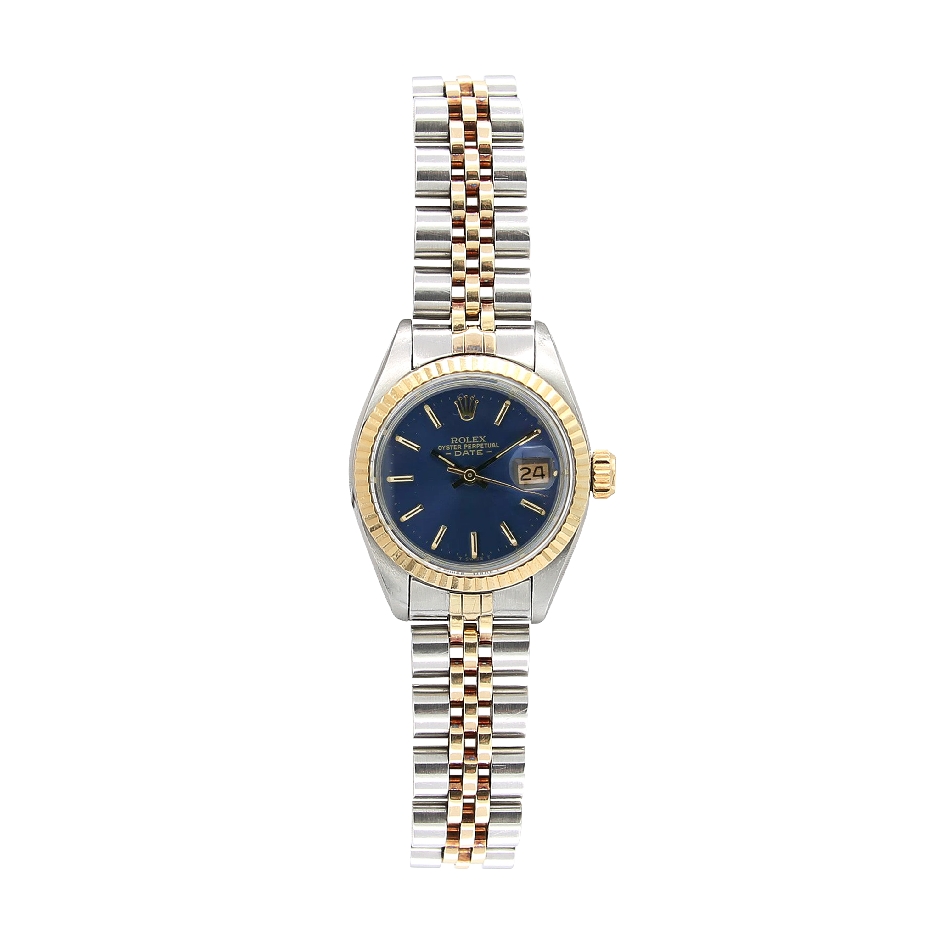 Rolex Lady-Datejust ref. 6917 - Steel and Gold - Blue Soleil Dial