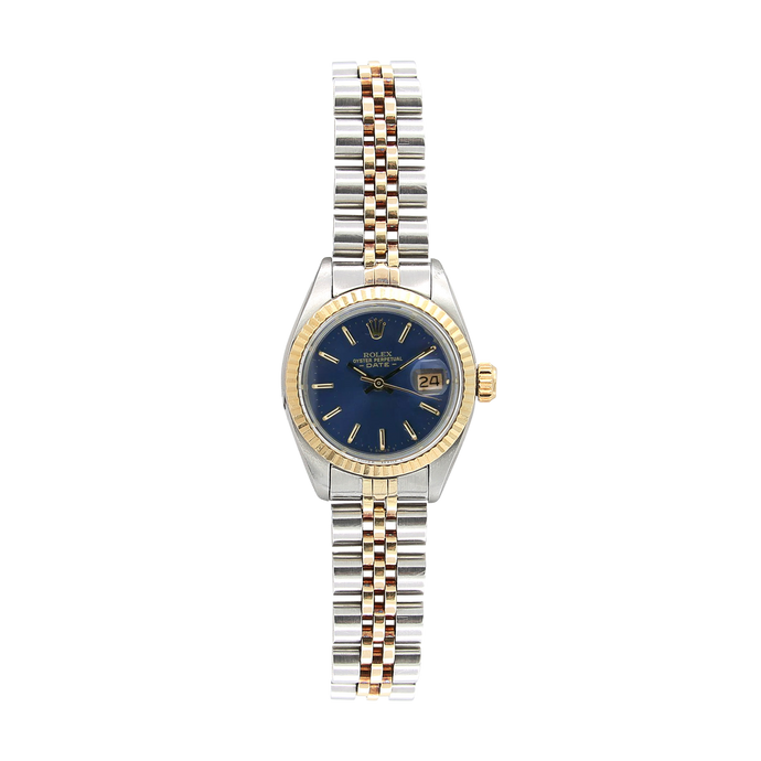 Rolex Lady-Datejust ref. 6917 - Steel and Gold - Blue Soleil Dial - Jubilee Bracelet