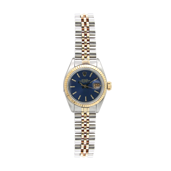 Rolex Lady-Datejust ref. 6917 - Steel and Gold - Blue Soleil Dial