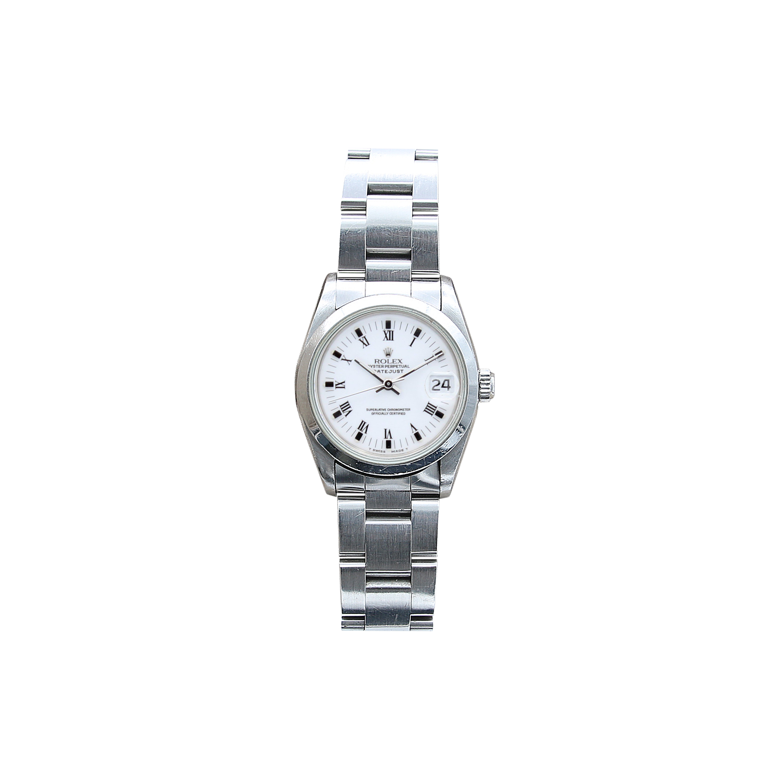 Rolex Datejust Midgry Ref. 68240 White Roman kleines Zifferblatt - Vollessatz