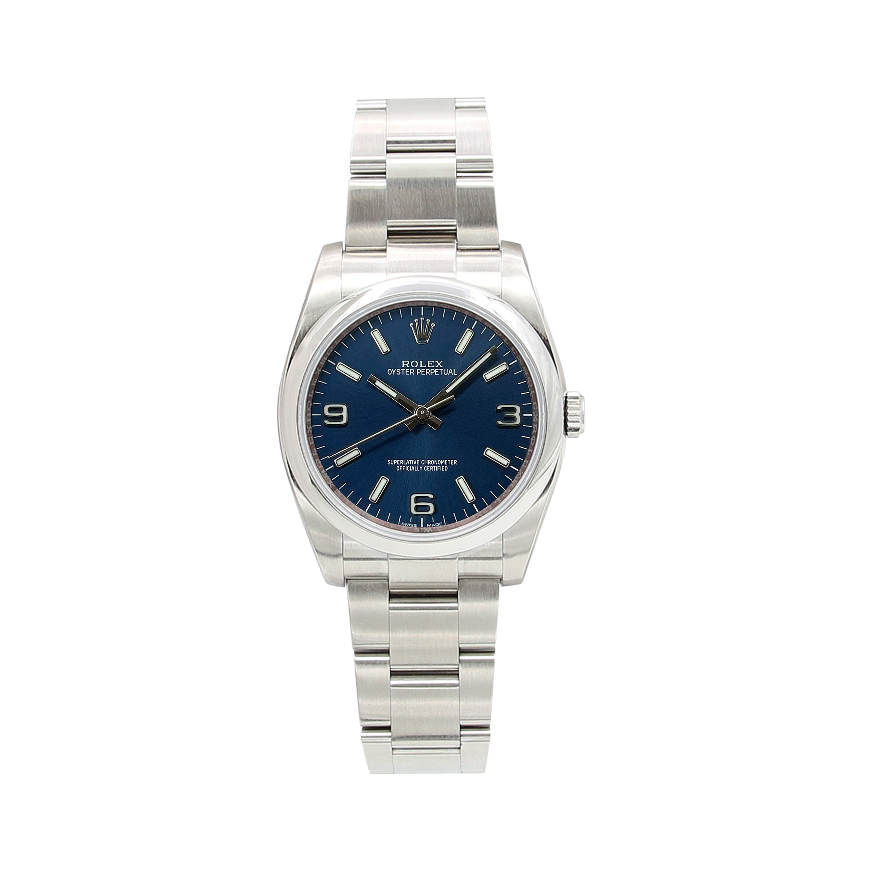 Rolex oyster perpetual 36mm blue best sale