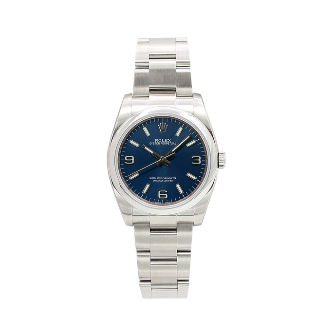 Rolex Auster Perpetual Ref. 116000 - Blaues Arabisch -Zifferblatt - Vollständiger Satz