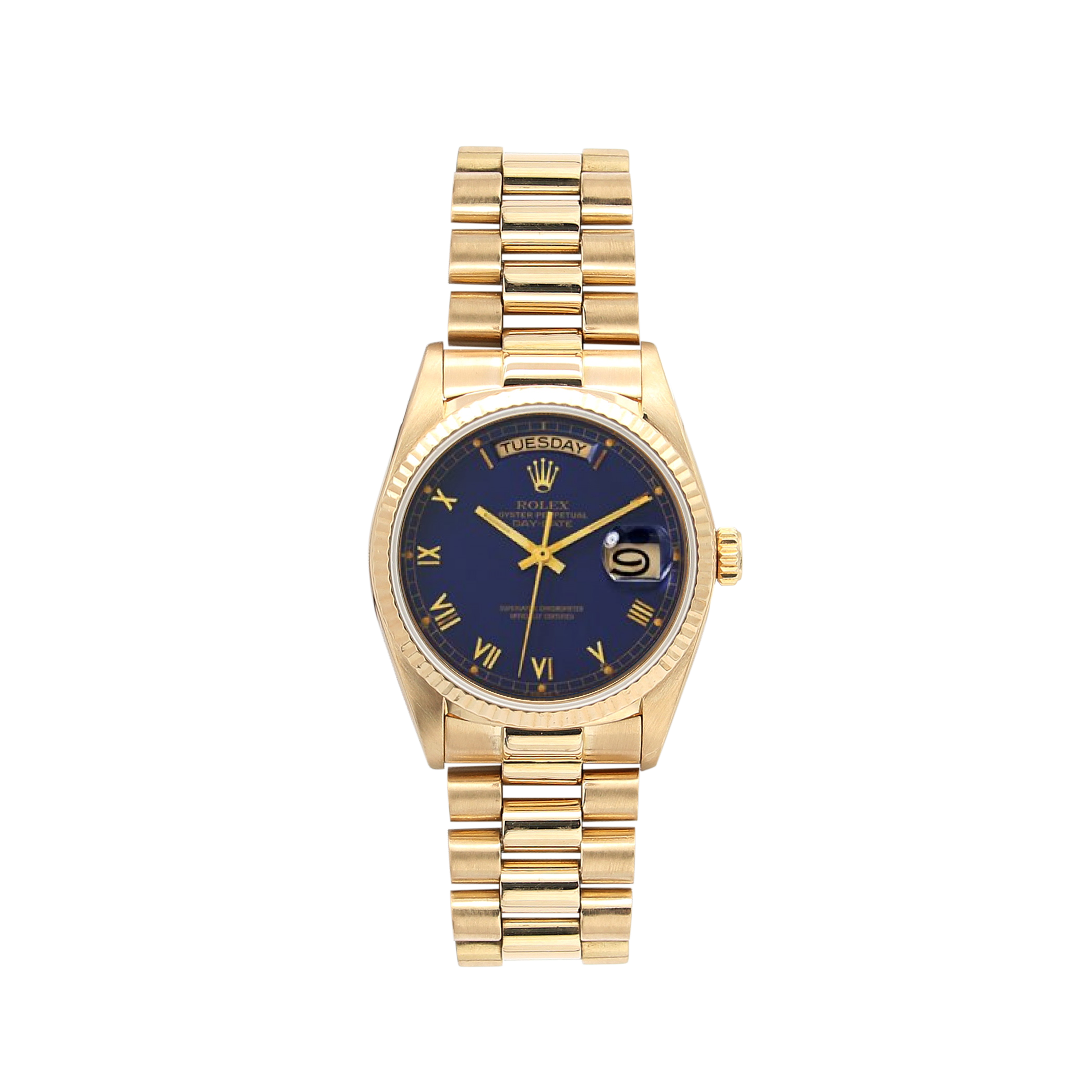 Rolex day date sales president blue dial