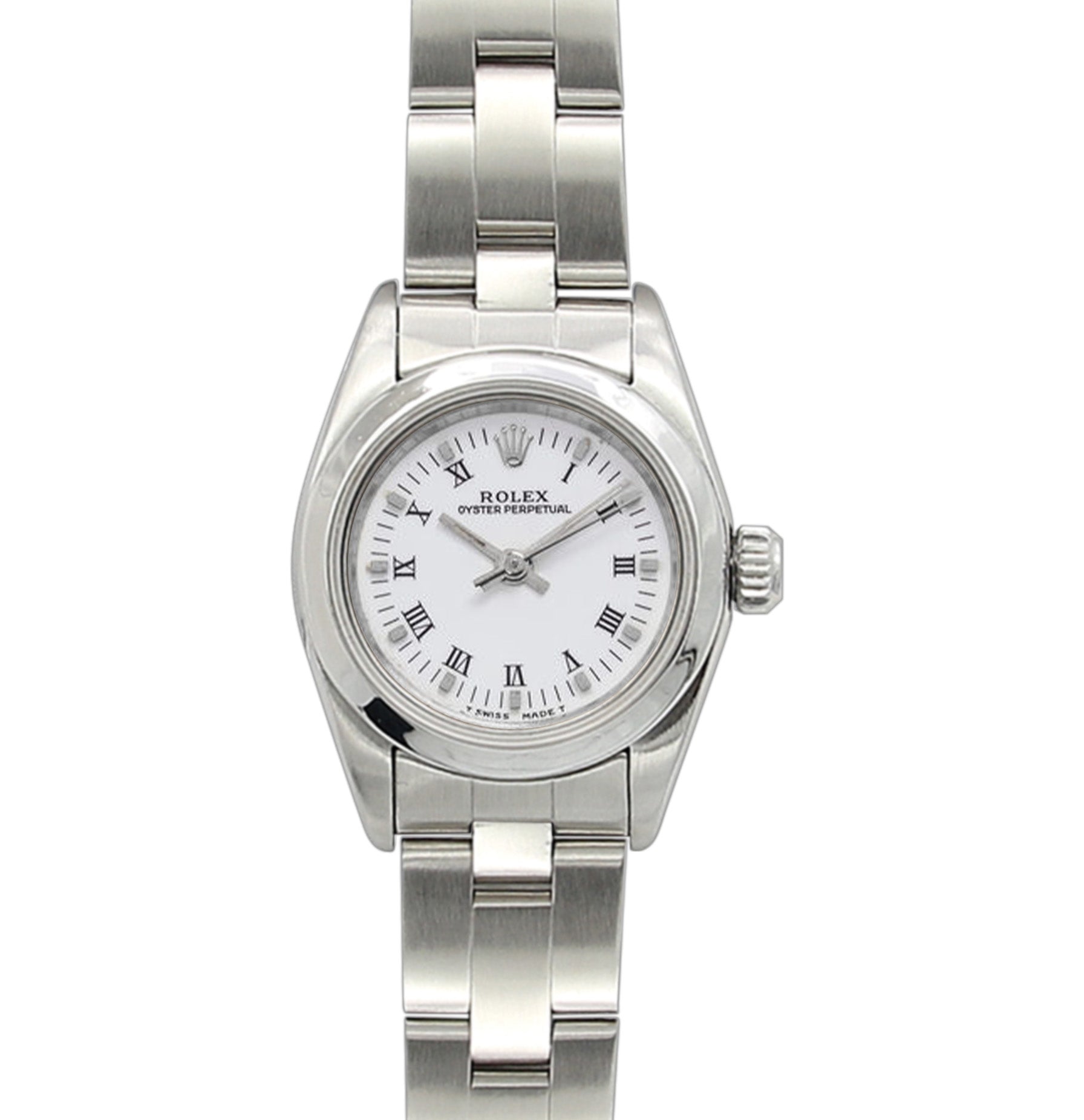 Rolex Lady Oyster Perpetual 67180 White Roman (Small) dial Oyster bracelet