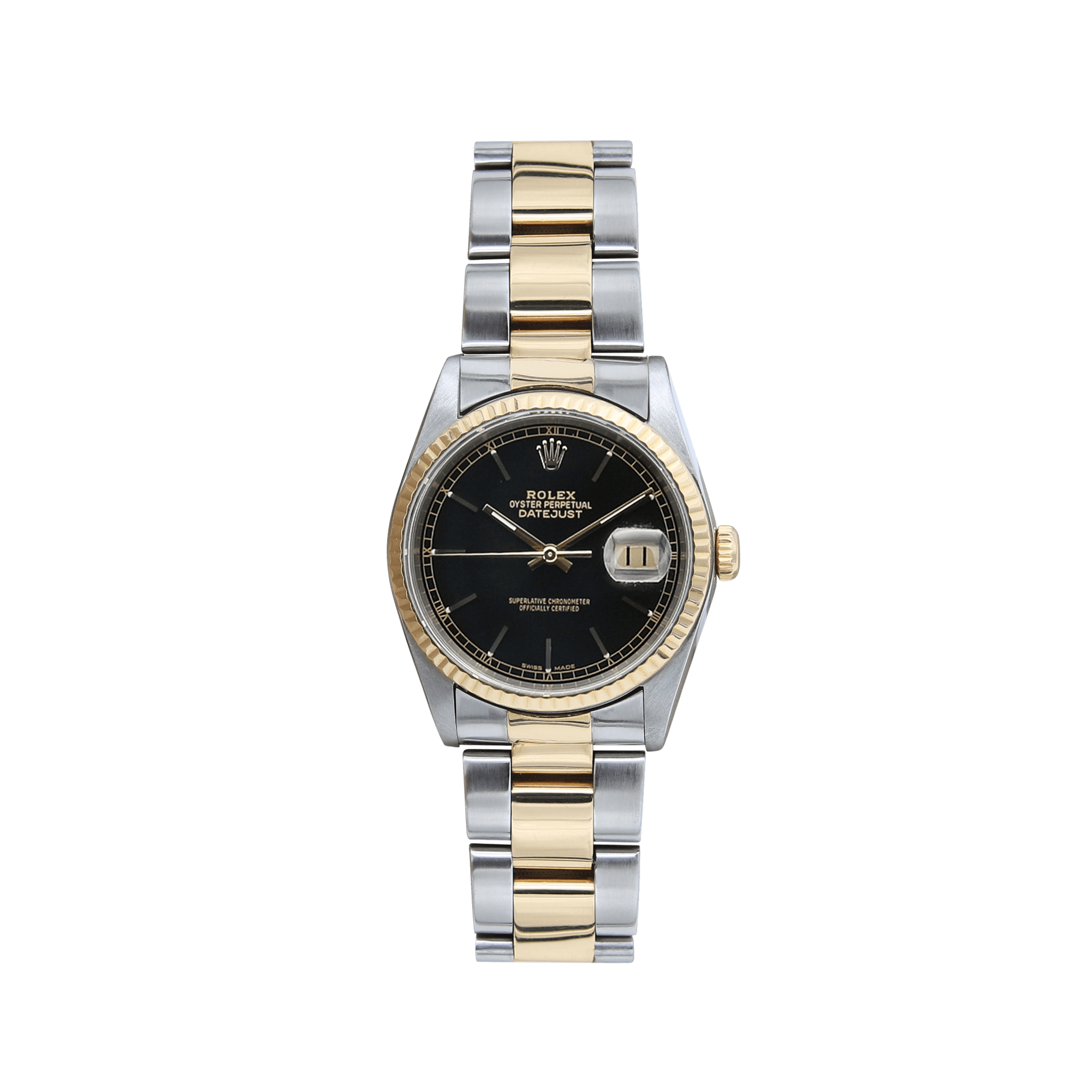 Buy Online Rolex Datejust 16233 Black Dial Oyster bracelet