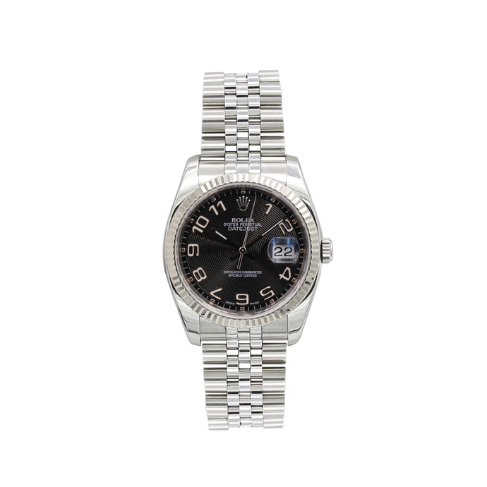 Rolex Datejust ref. 116234 Racing Concentric (Black) Dial - Jubilee - Full Set