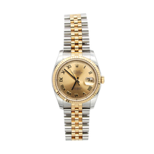 Load image into Gallery viewer, Rolex Datejust ref. 116233 Champagne Roman Dial - Jubilee Bracelet - Full Set
