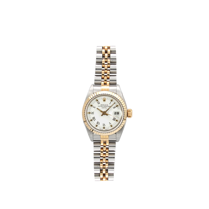 Rolex Datejust Lady ref. 69173 Steel/Gold - White Roman Dial - Full Set