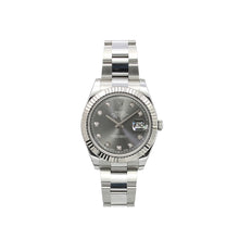 Bild in Galerie-Viewer laden, Rolex Datejust II Ref. 116334 graue Diamanten Zifferblatt Auster Armband - Voller Satz
