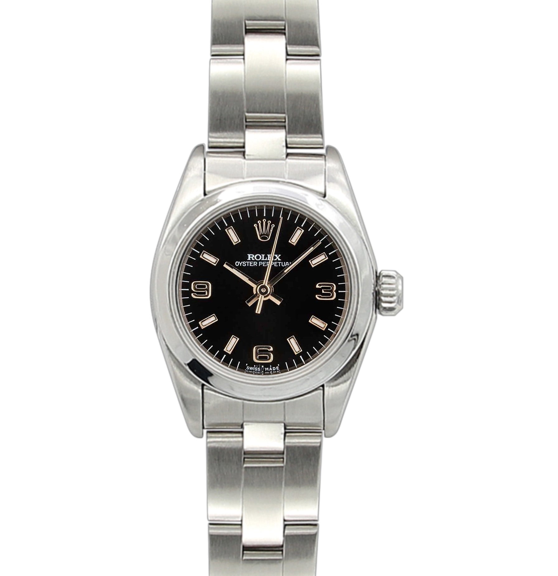 Rolex Oyster Perpetual ref. 67180 - Black 3-6-9 Dial - Oyster Bracelet