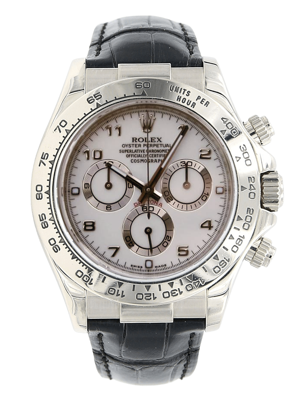 Rolex daytona white gold arabic dial discount