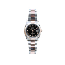 Load image into Gallery viewer, Rolex Datejust ref. 116201 Black Roman Dial Oyster bracelet - Full Set

