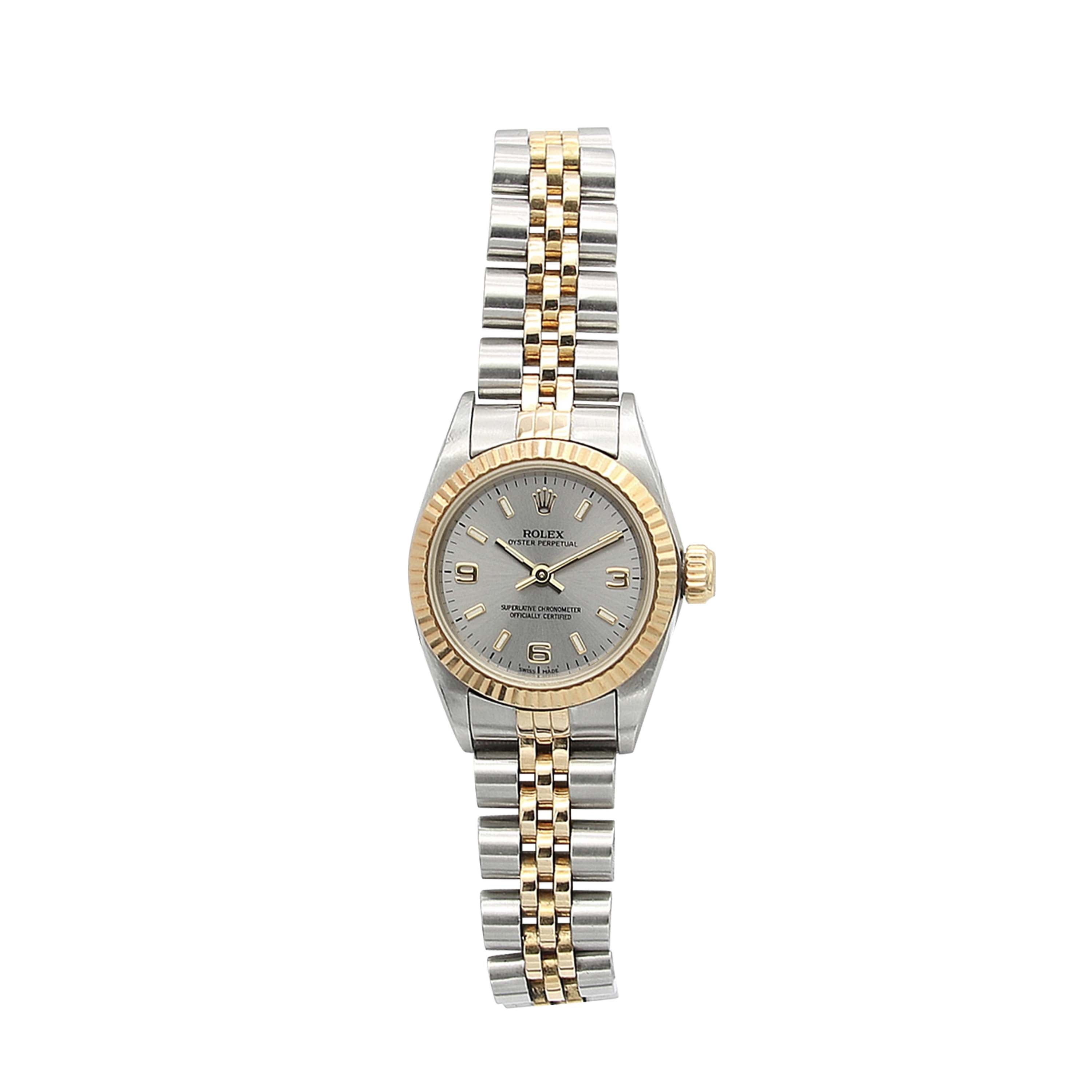 Rolex Oyster perpetual ref. 67193 Grey 3-6-9 dial Jubilee bracelet