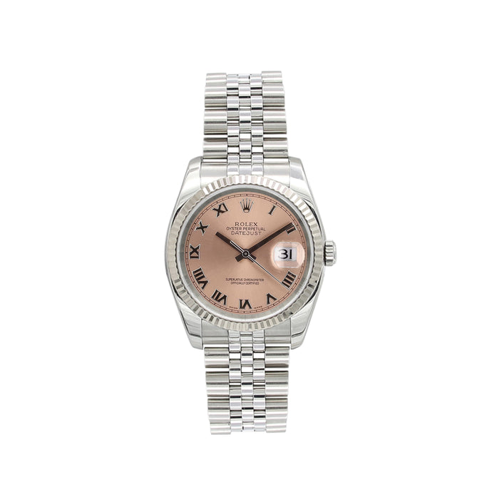 Rolex Datejust ref. 116234 Salmon Roman Dial - Jubilee - Full Set