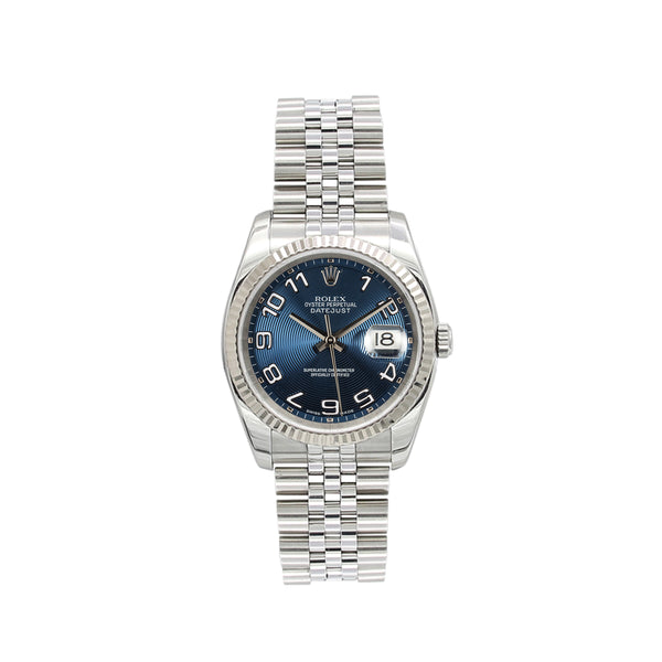 Buy Watch Rolex Datejust ref. 116234 Racing Concentric Blue Dial