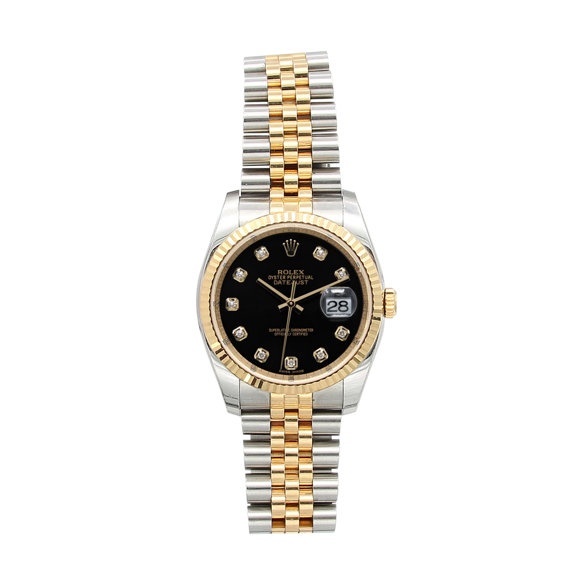Buy Watch Rolex Datejust ref. 116233 Black Diamonds Dial - Full Set ...