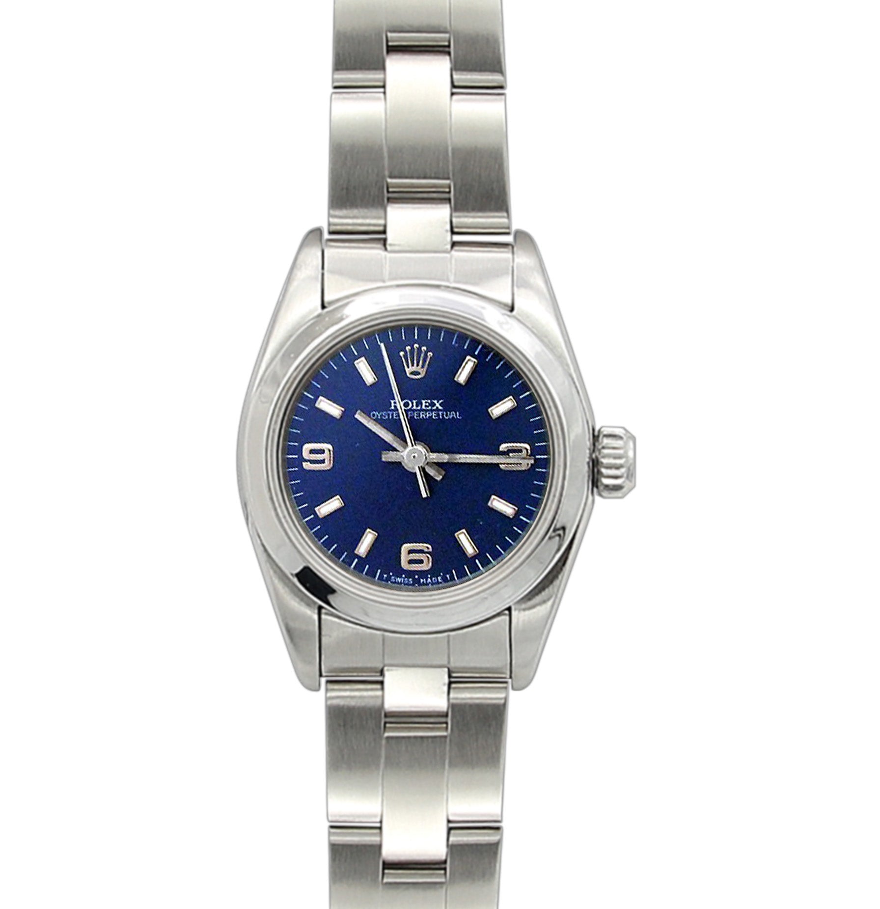 Rolex Oyster Perpetual ref. 67180 - Blue 3-6-9 Dial - Oyster Bracelet