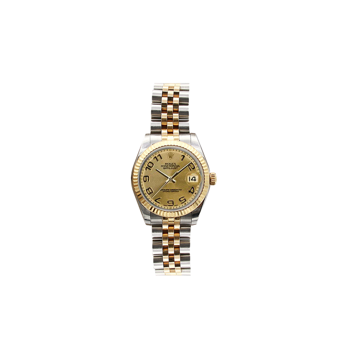 Rolex Lady-Datejust 31mm ref. 178273 Champagne Concentric Dial Jubilee bracelet - Full Set