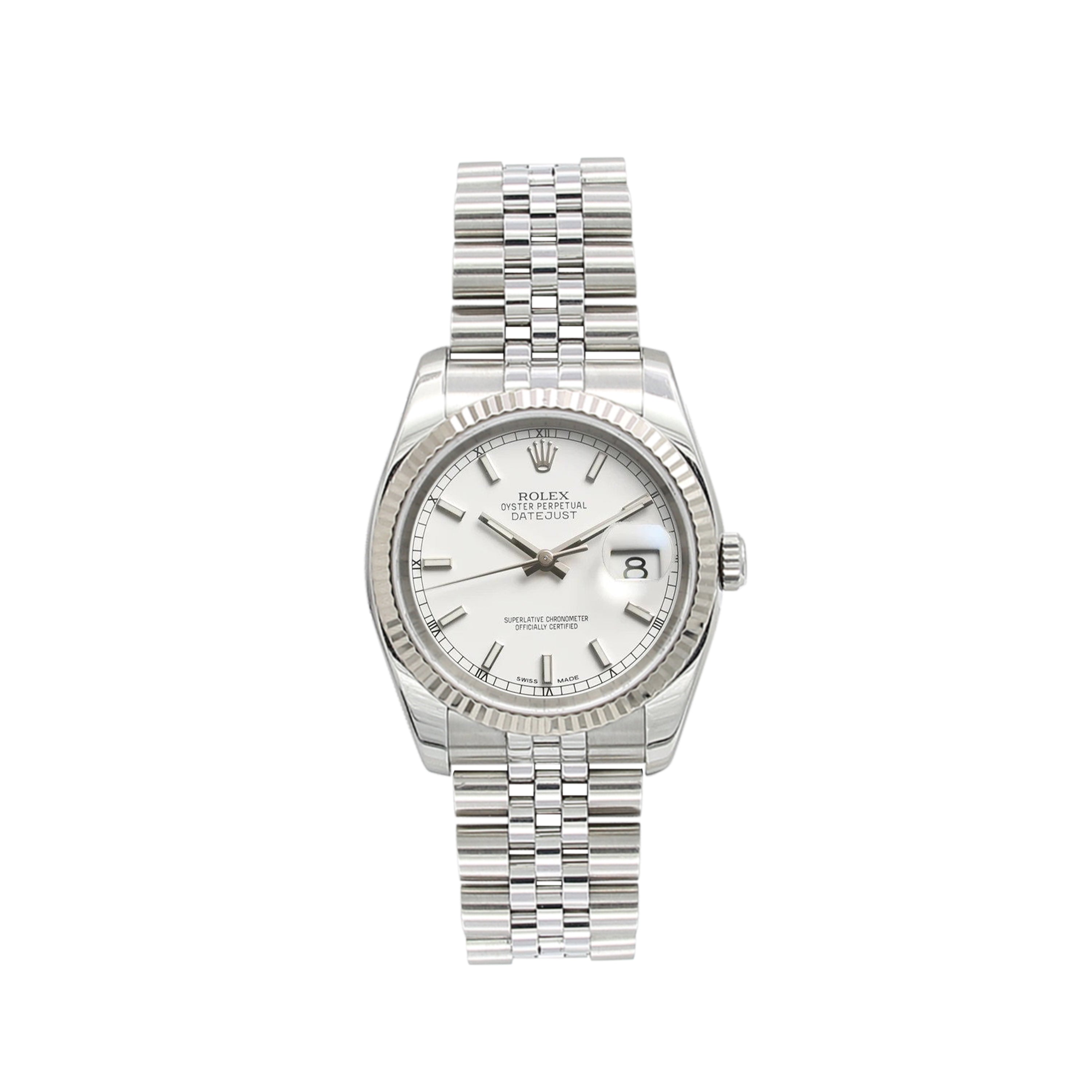 Rolex Datejust ref. 116234 White Dial - Jubilee - Full Set